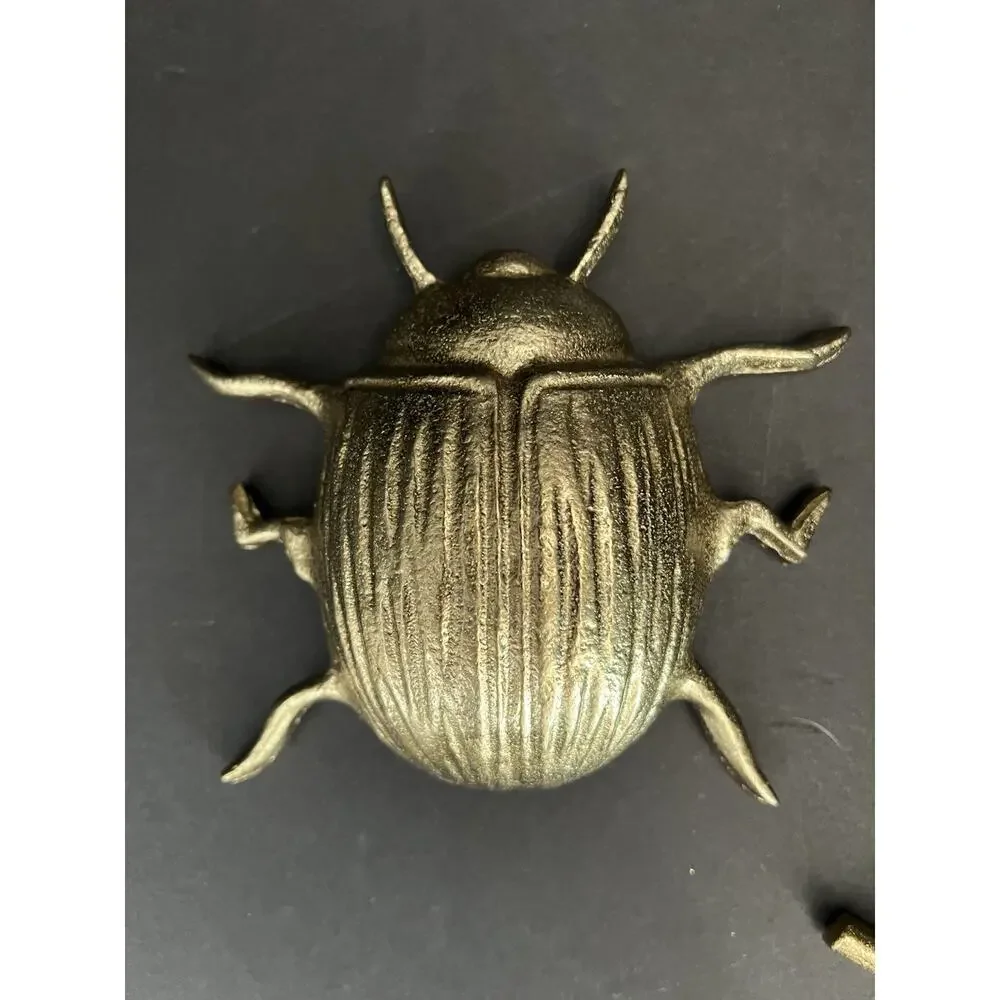 4 Metal Spider Insect Bugs Wall Figurine Hanging Halloween Fence Art Decor 4”-5”